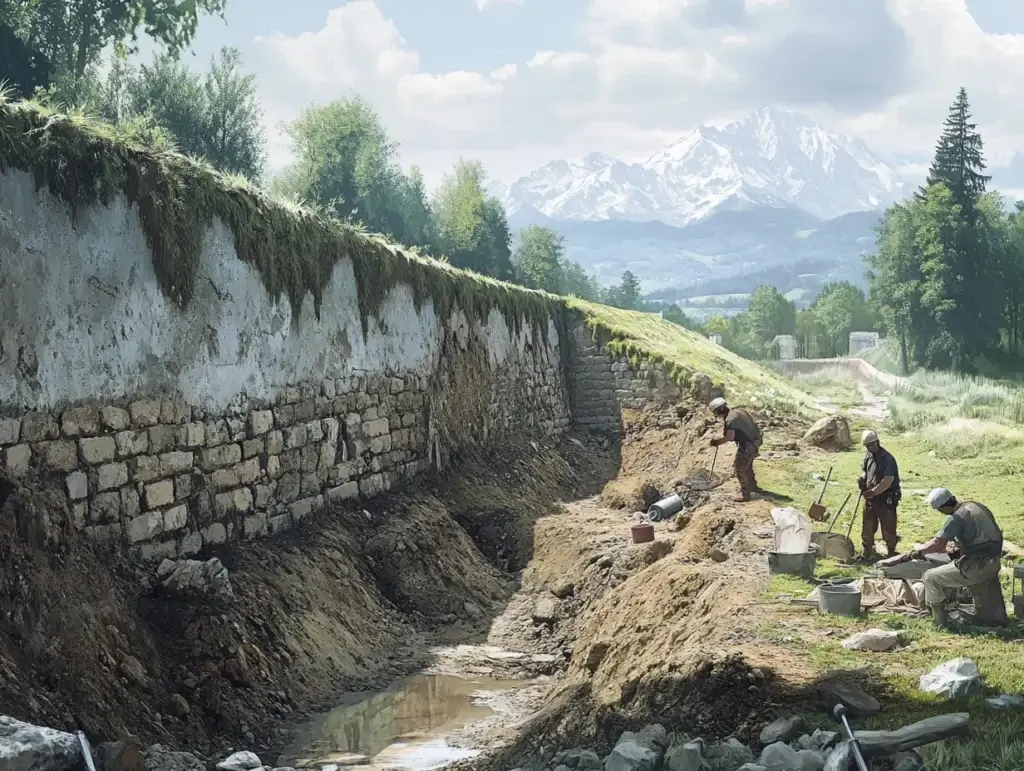 Discovery of the Ancient Roman Wall